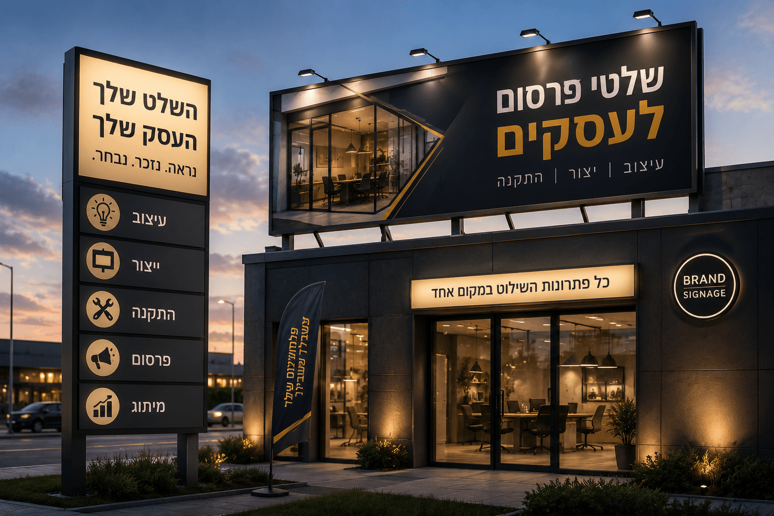 שלטי פרסום לעסקים